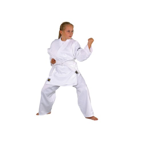 Kwon Karate Basic - Kimono de Artes Marciales Infantil, tamaño 90 cm, Color Blanco