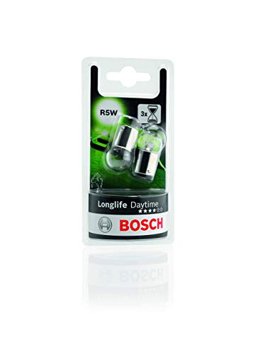 Lámparas Bosch para vehículos Longlife Daytime R5W 12V 5W BA15s (Lámpara x2)