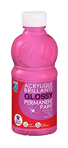 L&B- Pintura acrílica, Color Rosa Chicle, 250 ml (807534)