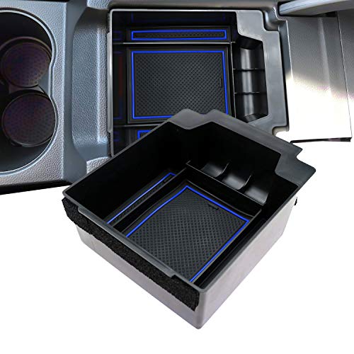 LFOTPP Ateca Guantera reposabrazos Caja Center Console Armrest Storage Box Interior (Azul)