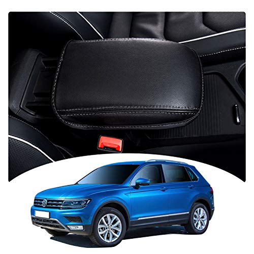 LFOTPP Funda para Reposabrazos Tiguan 2 MK2, Protección del Apoyabrazos, Evita Arañazos, Fácil de Lmpiar, Consola Coche Interior Accesorios (Beige)