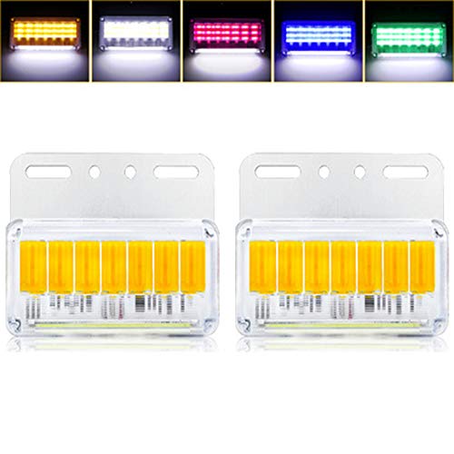 LUKUCEA Indicadores Marcador Lateral CamióN Luces Laterales Camiones LáMpara SeñAlizacióN Led Luz Indicadora Trasera Delantera LáMparas PosicióN Juegos Piezas Componentes Iluminacion 24v