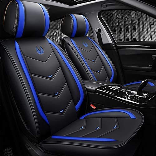 LUOLONG Fundas para Asientos de automóvil Adecuado para BMW 1 3 5 7 Serie X1 / X3 / X5 / X6 Fundas de Cuero para Asientos de automóvil Fundas para Asientos de automóvil compatibles con Protectores de