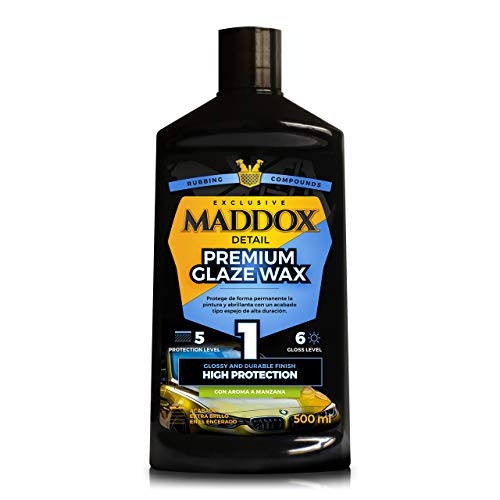 Maddox Detail - Premium Glaze Wax - Abrillantador. Cera Carnauba Premium para un Brillo Extremo