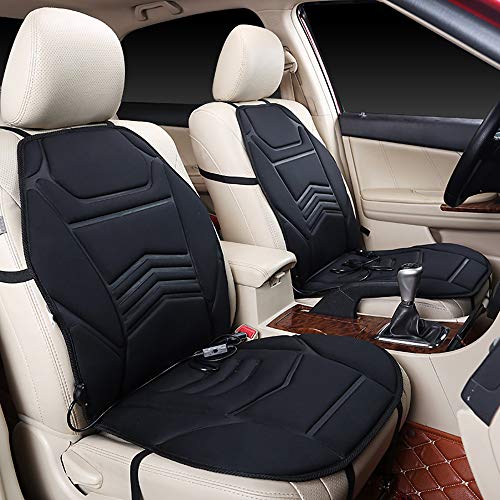 MANS Cojín De Asiento De Automóvil, Calefacción De Temperatura Ajustable, Adecuado para El Invierno, Saludable, Seguro Y Ecológico, Adecuado para Todo Tipo De Vehículos (Negro)