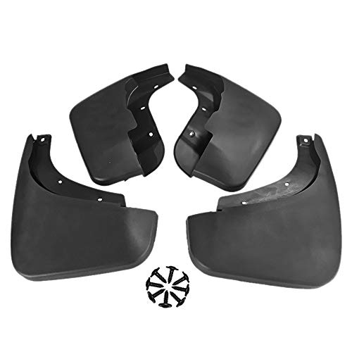 MHCXLB Guardabarros Guardabarros, para Audi Q7 Sport 2007-2015 Guardabarros Negro 4 Piezas Guardabarros