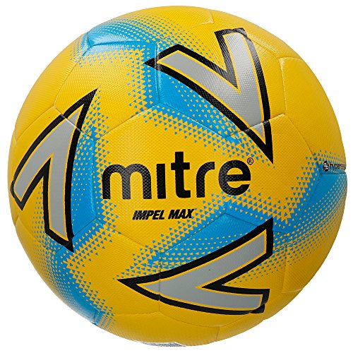 Mitre Impel Max Training Football - Yellow/Silver/Blue, 3