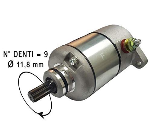 Motor de arranque de 9 dientes compatible con Honda SH 125-150 a partir del año 2001/2008.