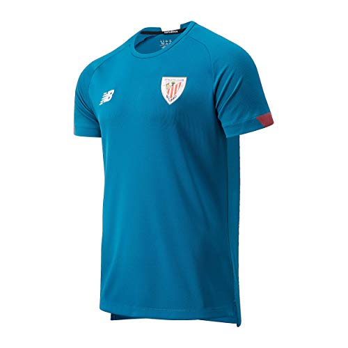 New Balance Athletic Club On-Pitch Camiseta MC Entreno Jr Entrenamiento Niño ACB, Niños, Dark Neptune, SB