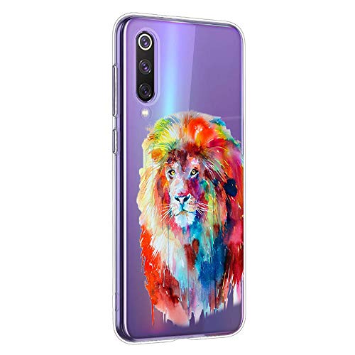 Oihxse Compatible con Realme X2 Funda Suave Gel TPU Silicona Cristal Transparente Carcasa Acuarela Animal Pintado Patrón Protectora Estuche Bumper Caso Case (B8)