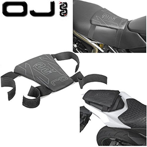 Oj comfort - Asiento de gel antideslizante para sillín moto, scooter, etc - Talla: M, color: negro - M116