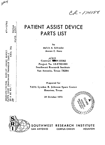 Patient Assist Device Parts List (English Edition)