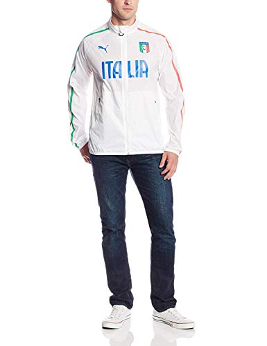 PUMA FIGC Italia Walk-Out - Chaqueta para hombre, color blanco, XL