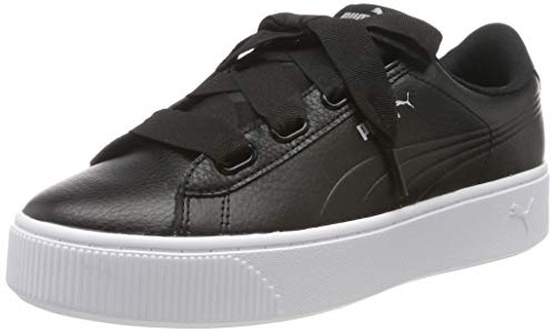 Puma - Vikky Stacked Ribbon Core, Zapatillas Mujer, Negro (Puma Black-Puma Black 01), 39 EU