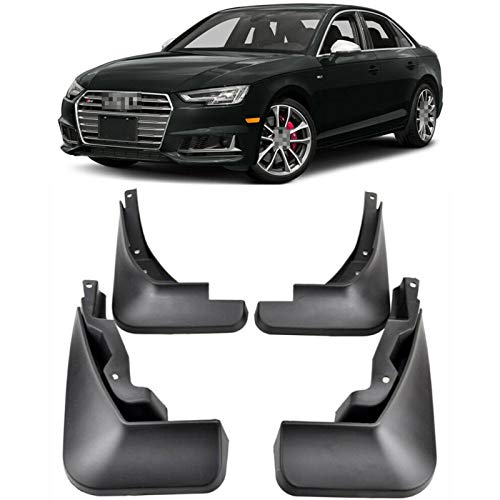 QWERQF 4 unids/Set Guardabarros Guardabarros Guardabarros Guardabarros Fender Flare Mudflaps,para Audi A4 B9 S-Line S4 Sedan 2016-2020