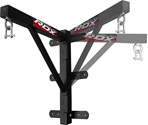 RDX MMA - Fijación para saco de boxeo, montaje en suspensión, gancho para pared o techo., negro