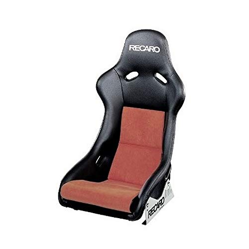 Recaro RC070770886 Pole Position Asiento Tipo Baquet Deportivo de Piel Artificial para Piloto y Copiloto, Negro/Dinamica Rojo