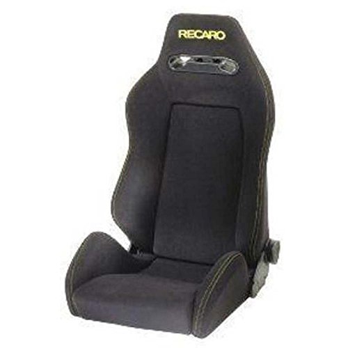 Recaro RC295070581A SR5-Speed Asiento de Conductor, Velour, Negro/Costuras Amarillas