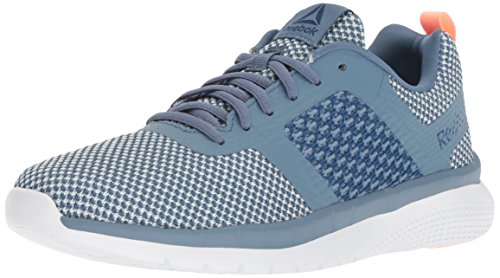 Reebok Mujeres Prime Runner FC Bajos & Medios Cordon Zapatos para Correr, Blue Slate/Dgtl Pink/Army, Talla 5