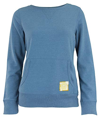 Reebok Sudadera Pullover para Mujeres, Azul (Medio, Azul)