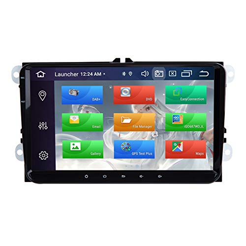 Reproductor Multimedia del Coche para VW Volkswagen Golf Polo Caddy Amarok Passat Seat Skoda Tiguan Android 10 Octa Core 4G RAM 64G ROM 9"IPS Doble DIN Radio de Coche Audio Estéreo Navegación GPS