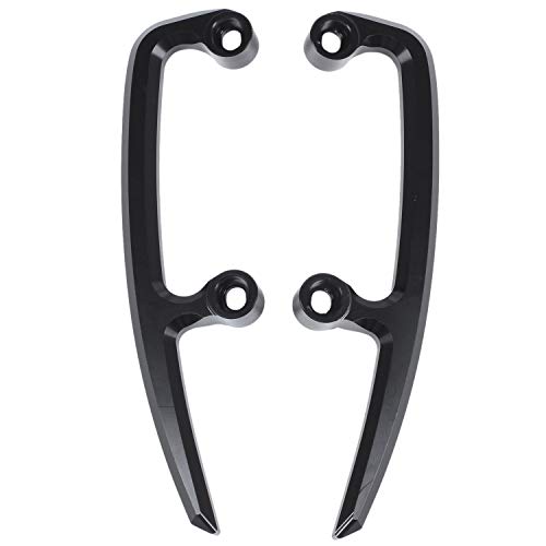 RETYLY Motocicleta CNC Aluminio Sillón Barras Asiento Trasero Pasajero Carril Pasamanos Manija Apoyabrazos para Kawasaki Z650 2017 2018 (Negro)