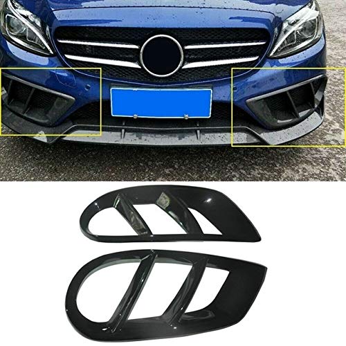 RKRZLB Rejilla de luz antiniebla Paragolpes Luz De Niebla De La Parrilla, Parrilla del Parachoques Delantero Antiniebla Ajuste De La Cubierta En Forma Fit For Benz W205 C43 Fit For AMG Sport 2015-18