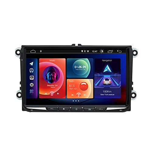 Roadanvi Radio Android para VW Volkswagen Polo Universal Golf Eos Tiguan Touran Passat Scirocco 2006 a 2015 soporte Carplay Android Auto 1280x720 pantalla dividida DAB Radio