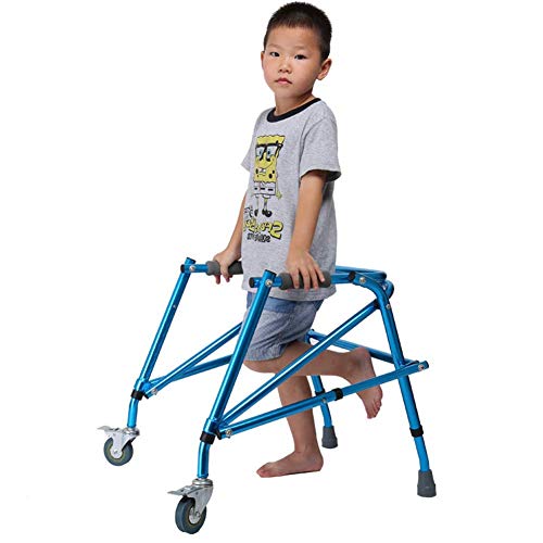 Rodillos para Niños Entrenamiento Miembros Inferiores, Ayu para Caminar/Caminar/Andador/Bastidor Soporte con Dispositivo Rehabilitación Ruedas Muletas para Ancianos Walker Apartamento para Pers