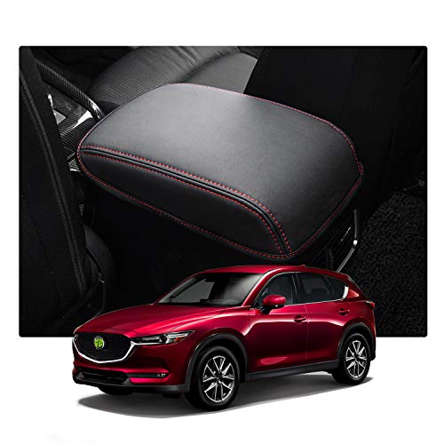 RUIYA CX-5 Apoyabrazos para coche Reposabrazos Caja Cuero Cubierta, Cubierta reposabrazos de consola central, Apoyabrazos de Consola Central Funda de Protección de Superficie, Interior Accesorios