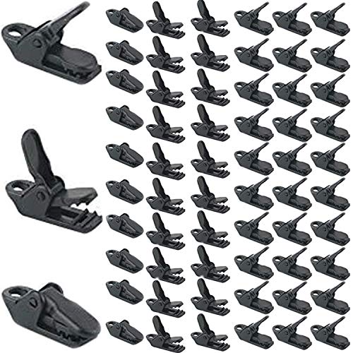 RUNCCI-YUN 50 Pcs Clip De Tienda Abrazadera Plástico Toldos Tarp Clips Apretar para Actividades Al Aire Libre Herramienta Abrazadera De Apriete para Tienda De Campaña