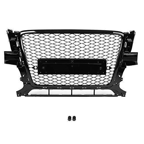 SADGE Rejilla Central Delantera Personalizada para Coche Parachoques Parrilla Rejillas De Radiador Delantero Rejilla Cubierta De Superposición De Parrilla Apta para Audi Q5 8R 2009 2010 2011 2012