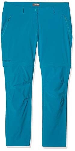 Schöffel Ascona Zip Off - Pantalones para Mujer, Evergreen, Ascona Zip Off, Mujer, Color Rojo, tamaño 44