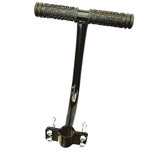 Shayson Asa de Agarre Bicicletas Asiento Trasero del niño Silla Apoyabrazos Accesorio para Bicicleta Asa de Bicicleta Asiento del Asiento Trasero Asa de Seguridad para niños (Negro)