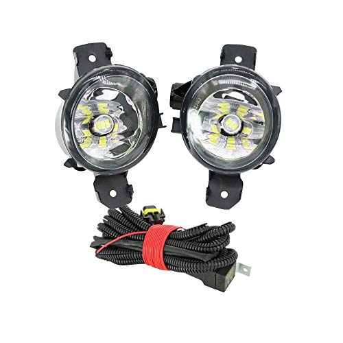 SHENYI Iluminación Niebla de la lámpara del Coche-Estilo Frontal LED de luz de Niebla for BMW X5 E70 E84 X1 X3 M E83 E82 E87 E88 Faros antiniebla (Color : Brown)