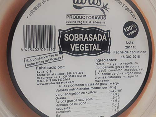 sobrazada vegetal