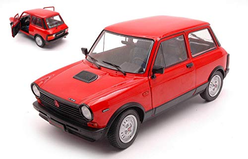 Solido SL1803802 Autobianchi A112 MK5 Abarth 1980 Red 1:18 MODELLINO Die Cast Compatible con