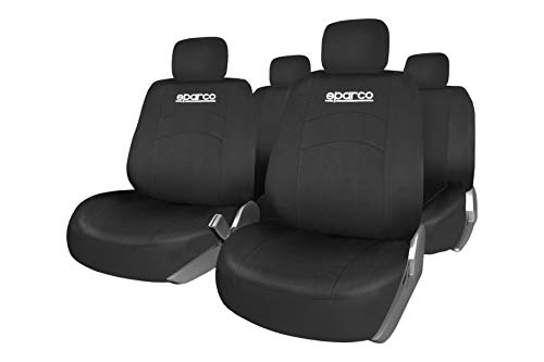 SPARCO SPCS402BK Juego de fundas, 11 piezas, Negro