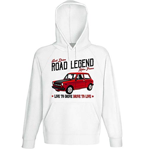 Teesandengines Autobianchi A112 Abarth 70 HP 1 Sudadera con Capucha Size Large