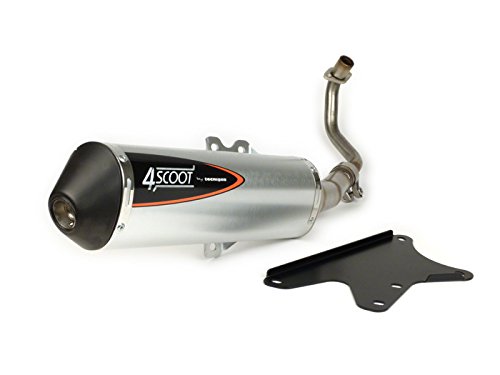 Tubo de escape Tecnigas 4Scoot para Aprilia Sportcity One 125 4T (Leader) SR Motard 125