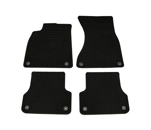 V-MAXZONE PARTS Alfombrillas negras VD146 para todo tipo de clima, sin olor, terciopelo, 4 piezas, accesorios para el coche compatibles con Audi A7 S7 Sportback 2010 2011 2012 2013 2014