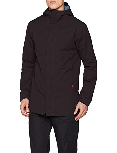 VAUDE Chaqueta parka acolchada para hombre, Hombre, 41176, Fantasma Negro, 3XL