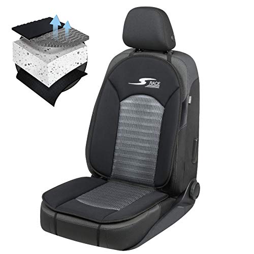 Walser Car Comfort 11652 Funda de Asiento de Coche, Funda de Asiento S-Race en Antracita/Negro