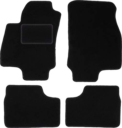 Wielganizator Carlux - Juego de alfombrillas de terciopelo para Opel Astra G Sedan, Coupe, Cabrio, Bertone Kombi Hatchback 1998-2009, 4 piezas, color negro