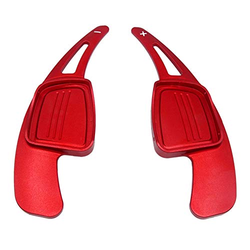 WPFC Volante del Coche De Extensión Shifters, Shift Levas De Aluminio para Audi A3 S3 S4 A4L A5 Q5 Q7 TT Q2 2017 TTS 2018, 1 Par,Rojo