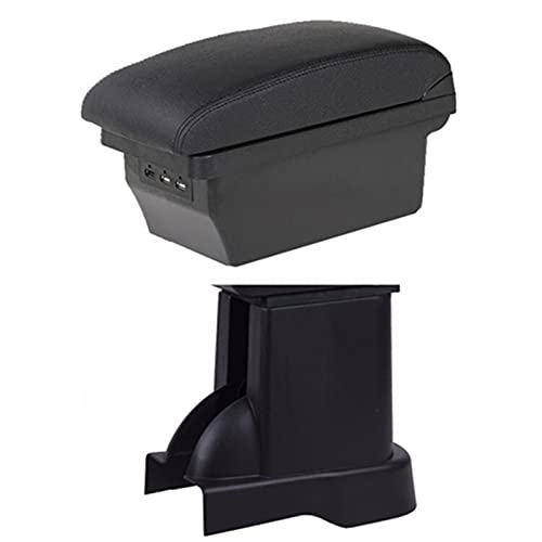 XHSM Caja de Almacenamiento Reposabrazos De Coche, Reposabrazos De Cuero, Estilo, Consola Central, Accesorios De Decoración para S-uzuki para A-lto U-SB Strorage Box