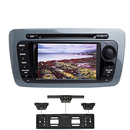 XISEDO Android 7.1 Autoradio 2 DIN Radio de Coche 7" Estéreo Navegación de Automóvil con Pantalla Táctil y Reproductor De DVD para Seat Ibiza 2009-2013