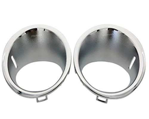 XJX Frontal antiniebla Lámpara de luz Cromada Cubierta de Anillo de Ajuste para BMW Mini Cooper R55 R56 R57 Vehículos de Gasolina (Color : Left and Right)