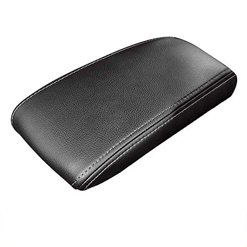 XQRYUB Accesorios Interiores de la Almohadilla Protectora de la Caja de la Cubierta del apoyabrazos del Coche Negro, Apto para Honda City 5th 2008-2014