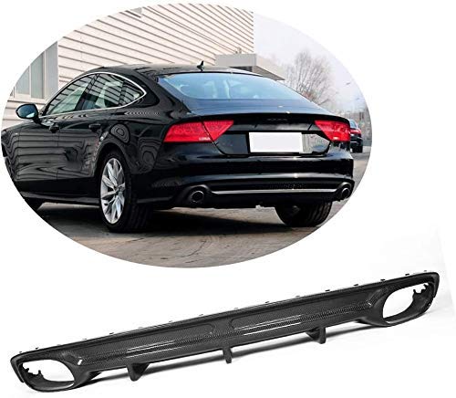 XTT Se Adapta a Audi S7 S & S-Line 2011 2012 2013 2014 Fibra de Carbono CF Parachoques Trasero difusor de Labios Spoiler Kit